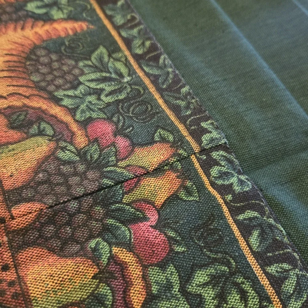 Gallery Four Rectangle Tablecloth Cornucopia Green 52
